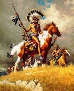 Sioux sobre una colina