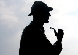Silueta de Sherlock Holmes