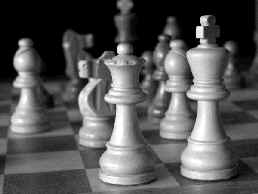 Fichas de ajedrez de madera