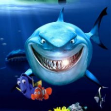 Tiburón de la película Nemo