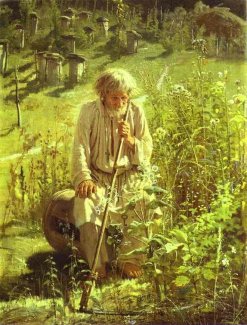 Cuadro de Ivan_Kramskoi "El apicultor" 1872 