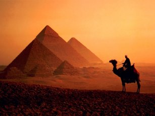 Vista de las piramides de Egipto