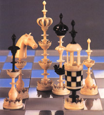 Fichas de ajedrez de diseño