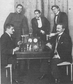 Torneo St. Petersburgo 1914, estos son los 5 finalistas. El ganador fue Emanuel Lasker